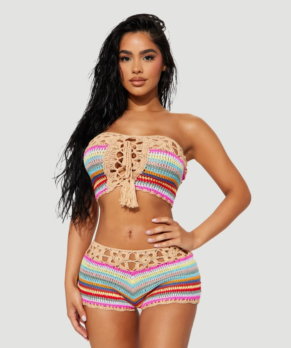 Mackenzie Crochet 2 Piece Sunsuit