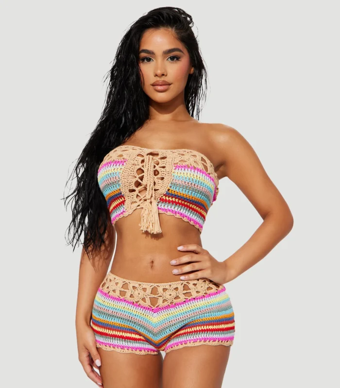 Mackenzie Crochet 2 Piece Sunsuit